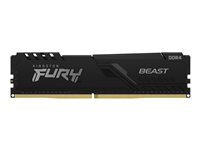 Kingston FURY Beast - DDR4 - module - 16 Go - DIMM 288 broches - 3600 MHz / PC4-28800 - CL18 - 1.35 V - mémoire sans tampon - non ECC - noir KF436C18BB/16