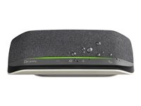 Poly Sync 10 - Haut-parleur main libre - filaire - USB-C, USB-A - argent 772C3AA