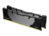 Kingston FURY Renegade - DDR4 - kit - 32 Go: 2 x 16 Go - DIMM 288 broches - 4266 MHz / PC4-34100 - CL19 - 1.2 V - mémoire sans tampon - non ECC - noir KF442C19RB12K2/32