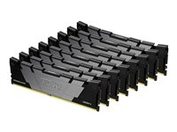 Kingston FURY Renegade - DDR4 - kit - 256 Go: 8 x 32 Go - DIMM 288 broches - 3200 MHz / PC4-25600 - CL16 - 1.35 V - mémoire sans tampon - non ECC - noir KF432C16RB2K8/256