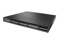 Cisco Catalyst 3650-48FD-S - Commutateur - C3 - Géré - 48 x 10/100/1000 (PoE+) + 2 x 10 Gigabit SFP+ - de bureau, Montable sur rack - PoE+ (775 W) - reconditionné WS-C3650-48FD-S-RF