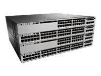 Cisco Catalyst 3850-48F-S - Commutateur - C3 - Géré - 48 x 10/100/1000 (PoE+) - de bureau, Montable sur rack - PoE+ (800 W) - reconditionné WS-C3850-48F-S-RF